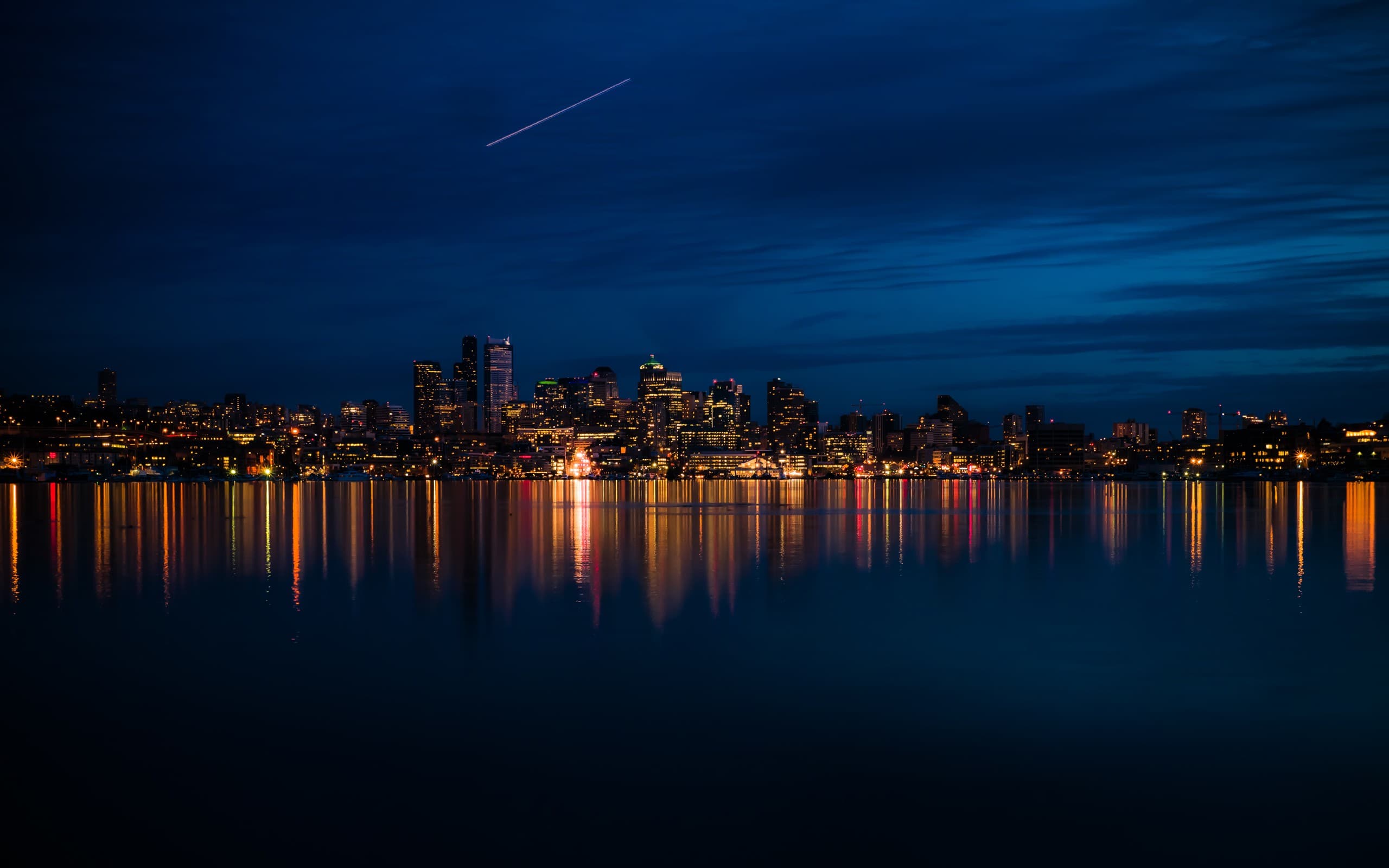 Seattle night background
